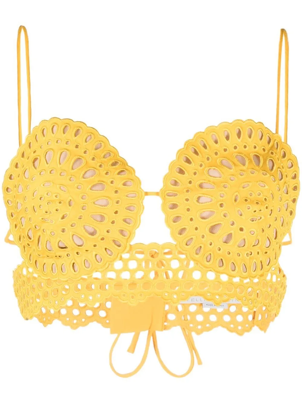 

Stella McCartney cut-out bralette top - Yellow