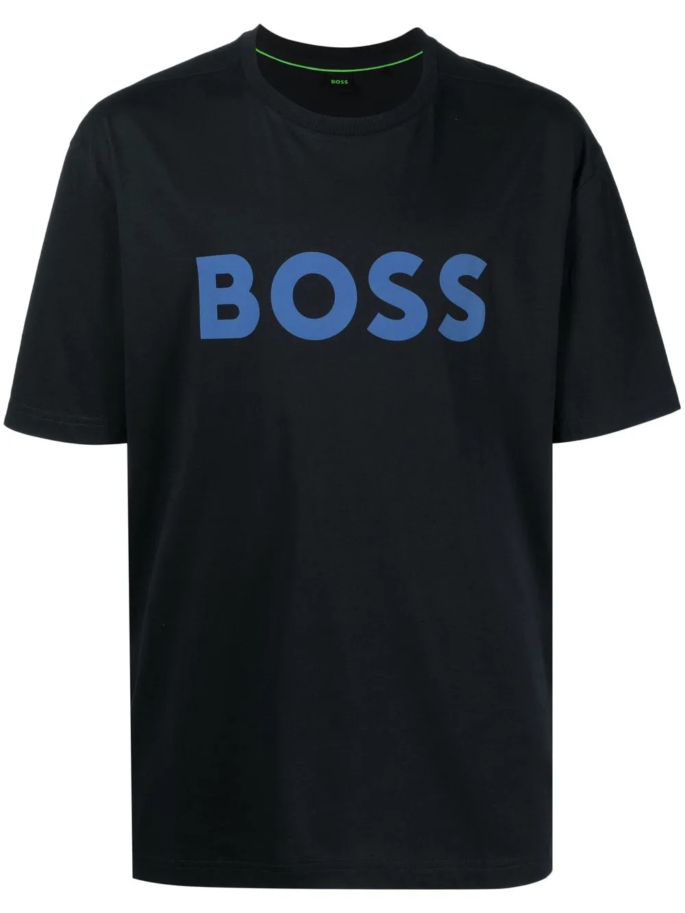 

BOSS logo-print cotton T-shirt - Blue