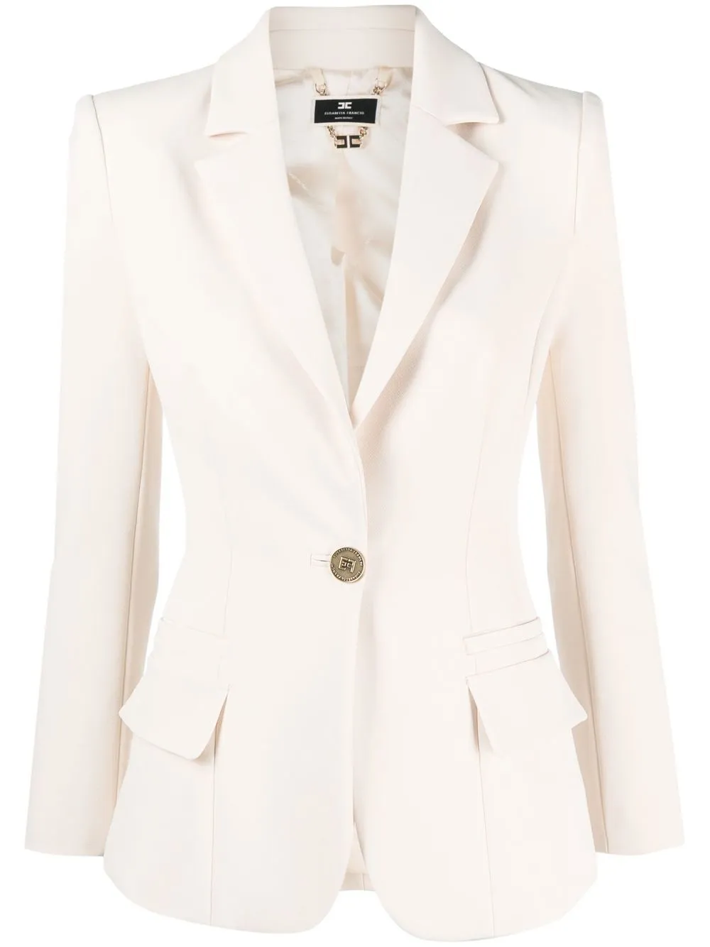 

Elisabetta Franchi fitted single-breasted blazer - Neutrals