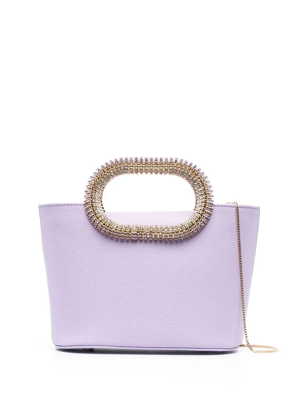 

Rosantica crystal-embellished leather tote - Purple