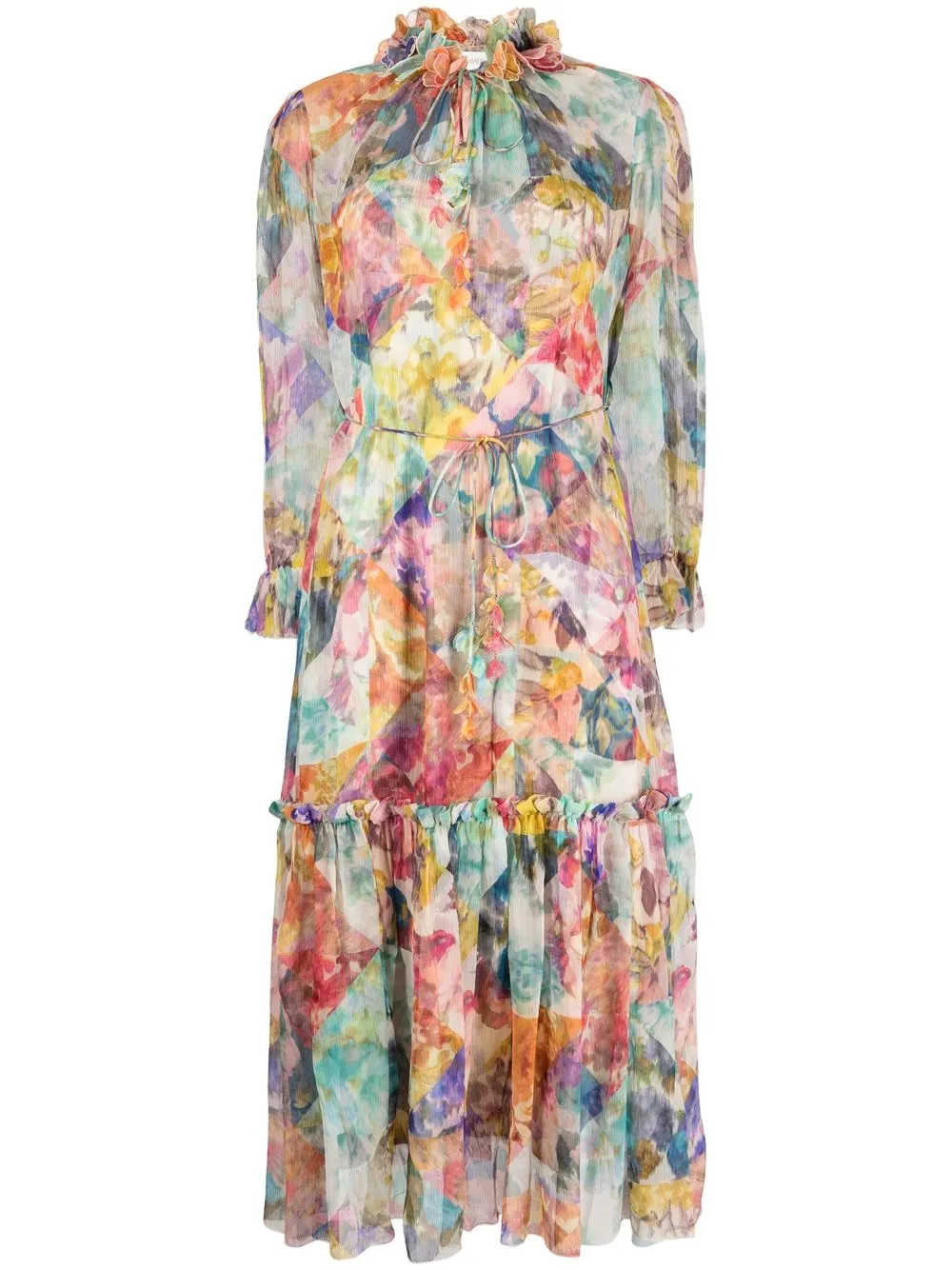 

ZIMMERMANN floral-print midi dress - Blue