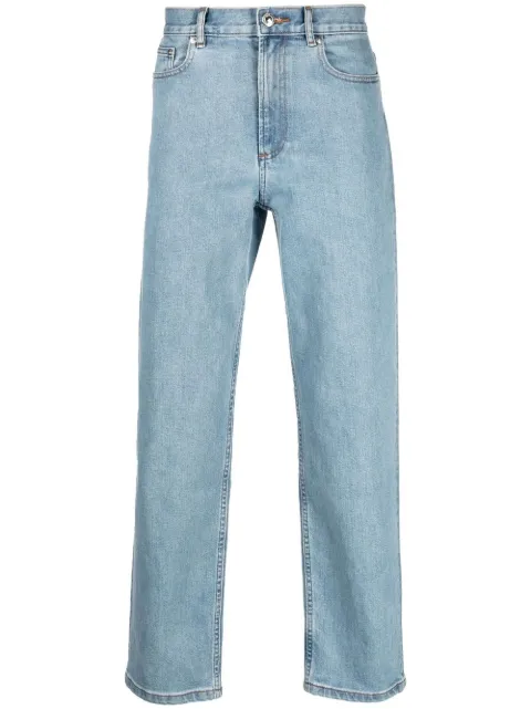 A.P.C. stonewashed straight-legged jeans