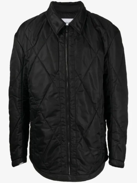 Trussardi diamond-quilted jacket