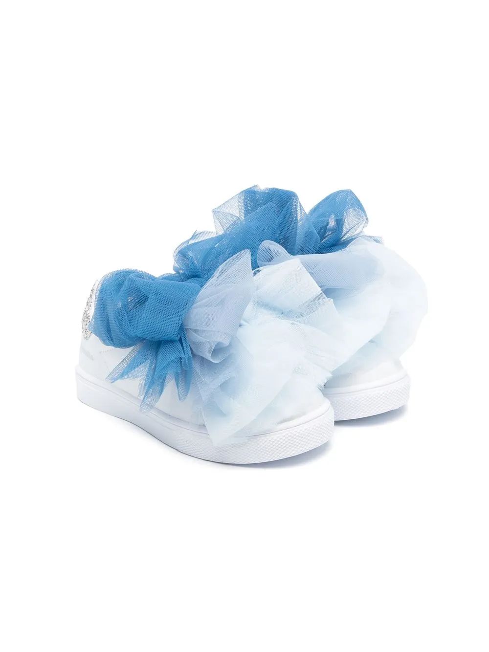 

Monnalisa bow-detail leather sneakers - White