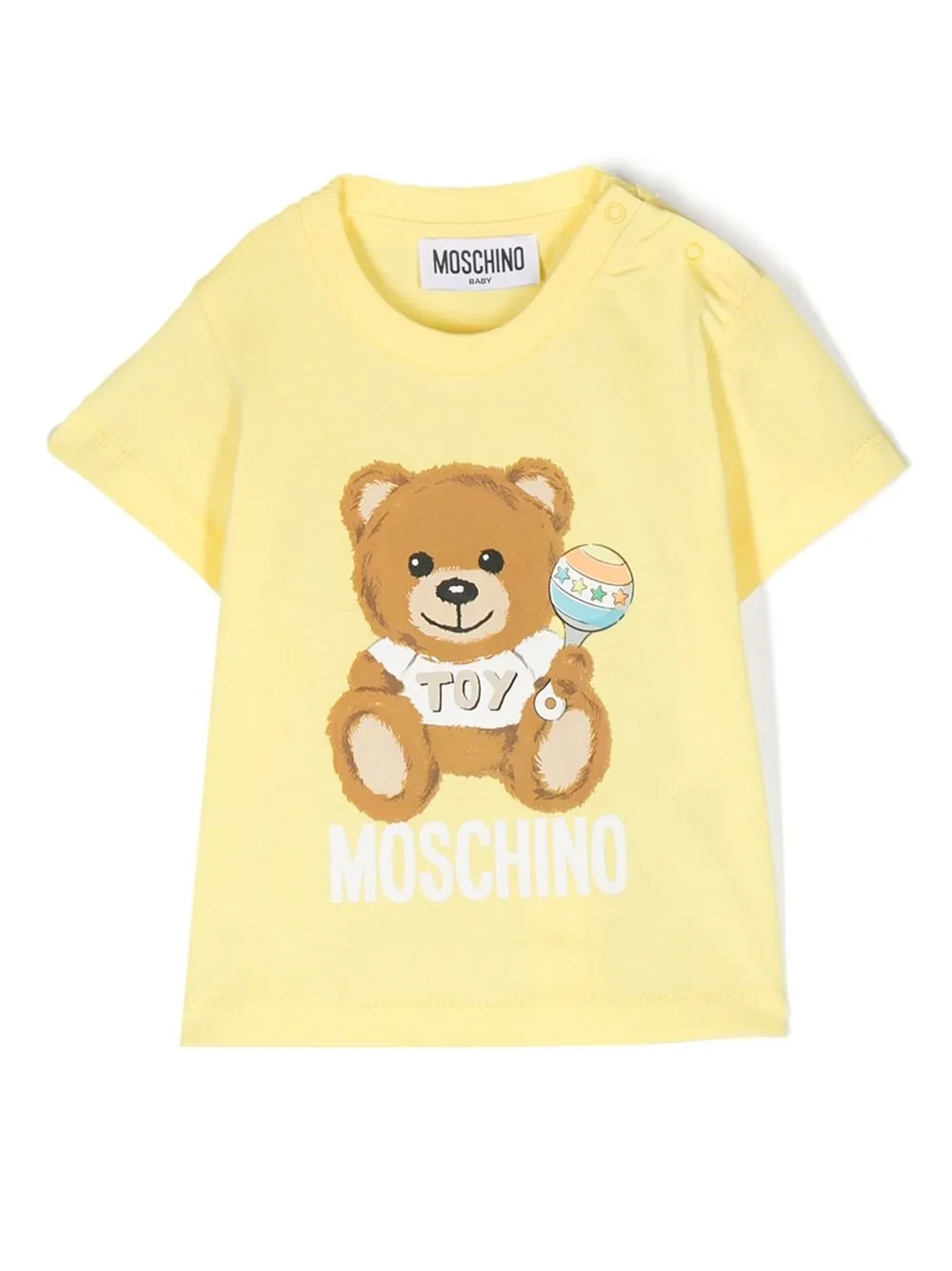 

Moschino Kids Teddy Bear cotton T-shirt - Yellow