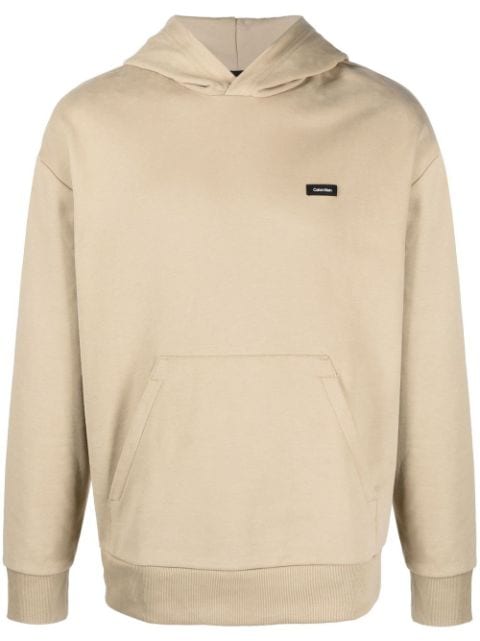 Calvin Klein - logo-patch pullover hoodie