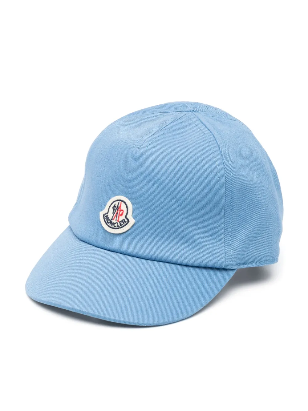 Moncler Enfant logo-patch cotton cap - Blue