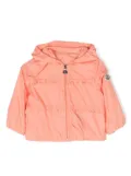 Moncler Enfant logo-patch hooded jacket - Orange