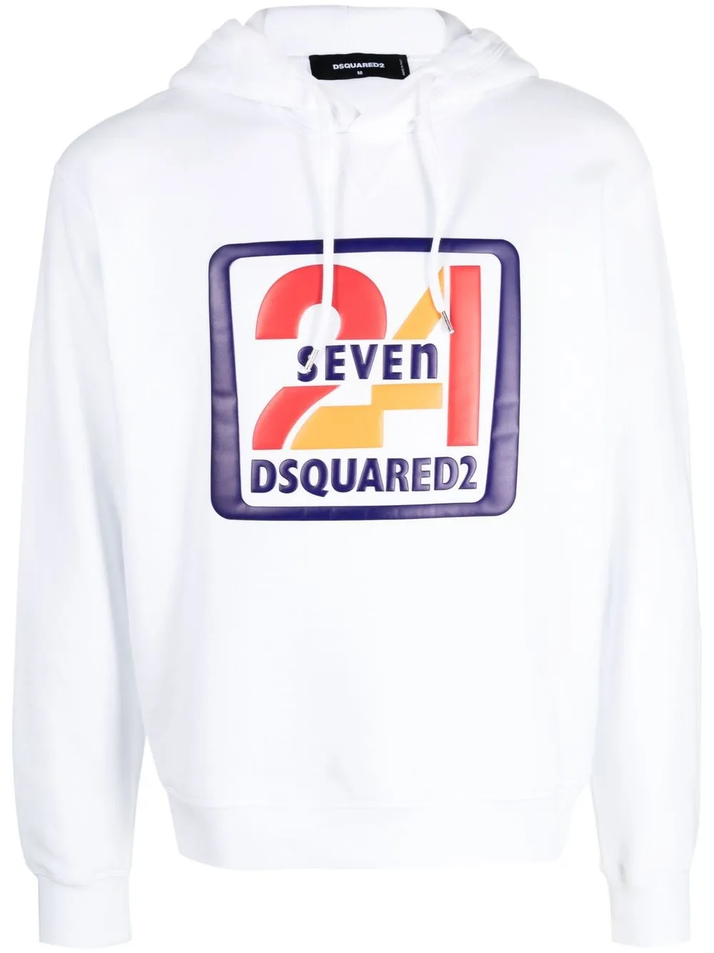 

Dsquared2 logo-print pullover hoodie - White