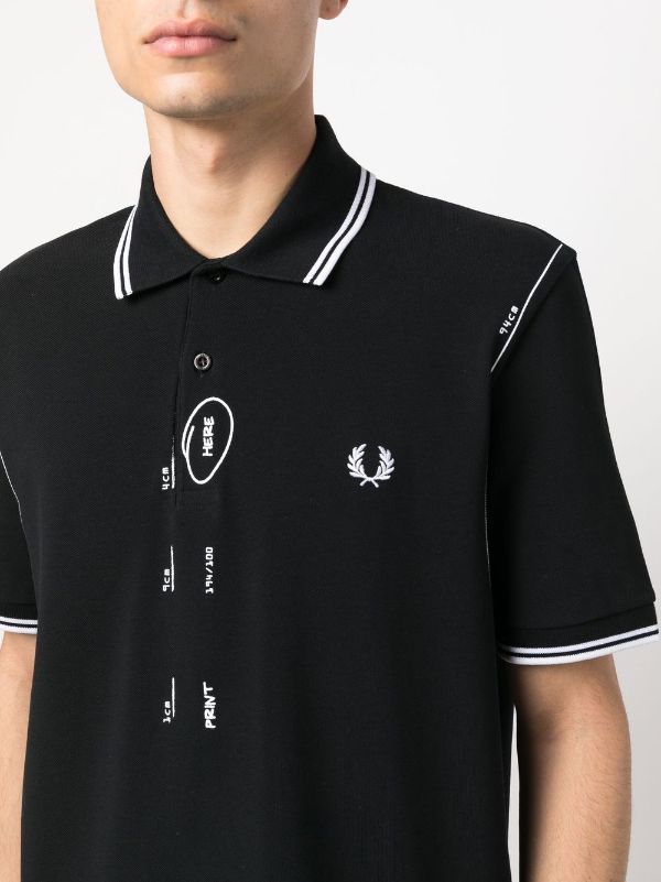 Fred Perry スケッチスタイル コットンポロシャツ - Farfetch