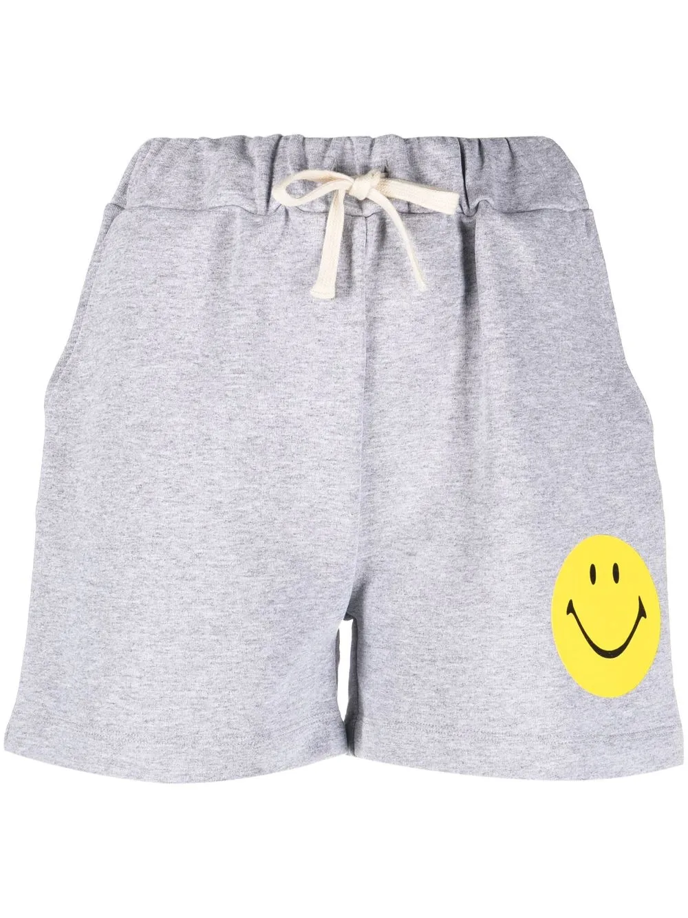 

Joshua Sanders shorts con cordones en la pretina y logo estampado - Gris