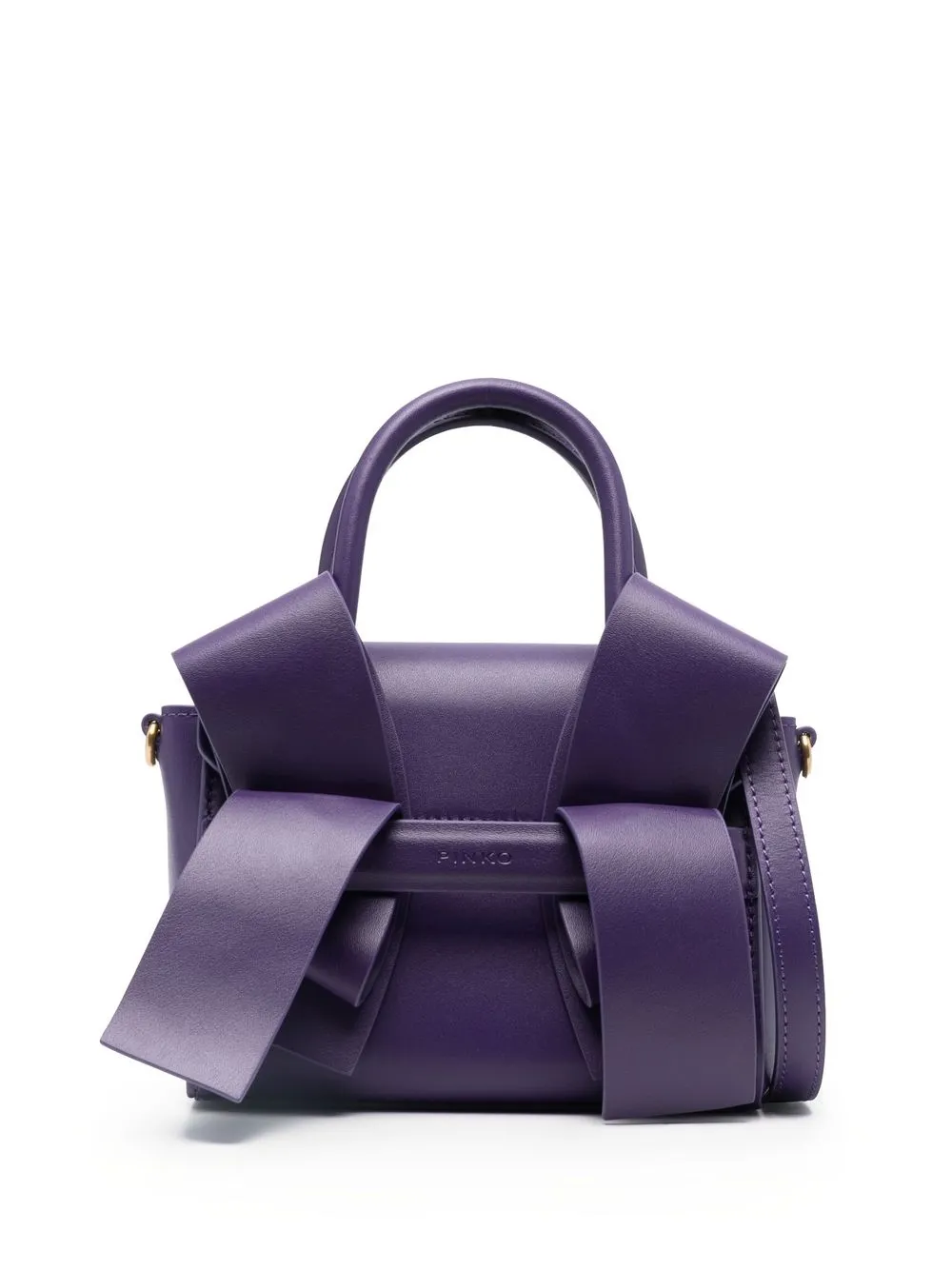 

PINKO Aika leather tote bag - Purple