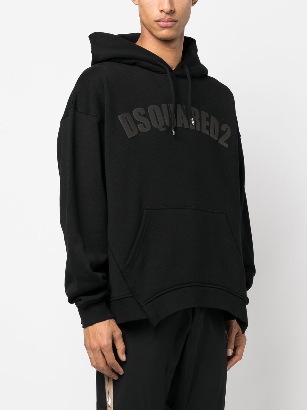 Shop Dsquared2 Raised Logo Detail Sweatshirt In Black