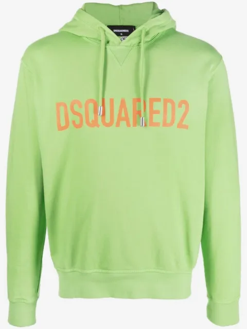 DSQUARED2 logo-print cotton hoodie