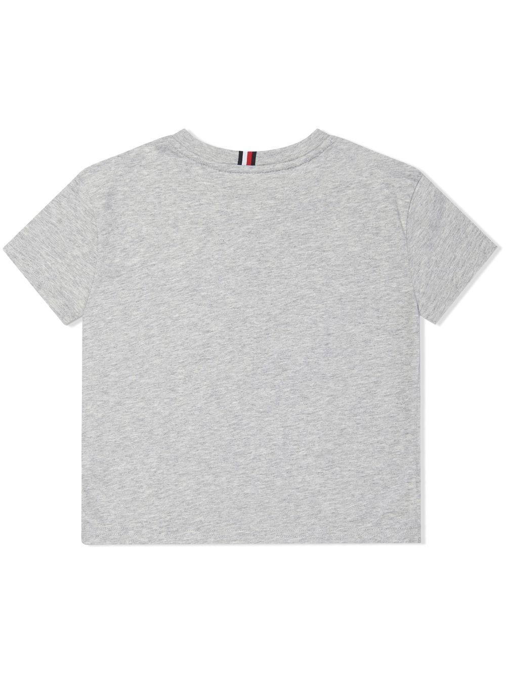 Tommy Hilfiger Junior T-shirt met logoprint - Grijs