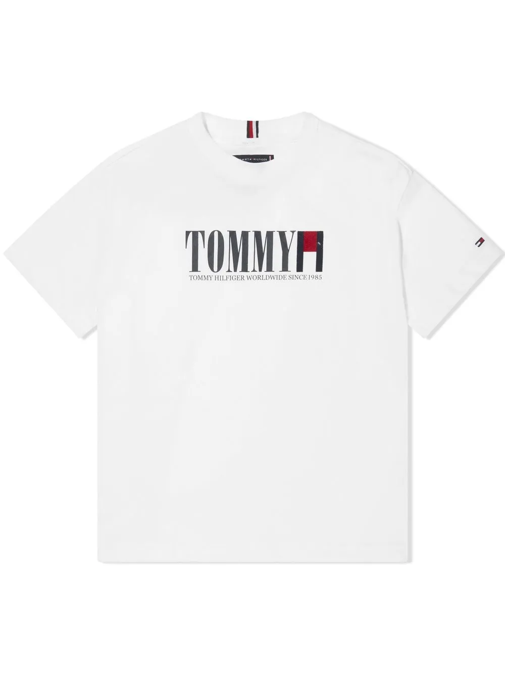 

Tommy Hilfiger Junior logo-print short-sleeve T-shirt - White