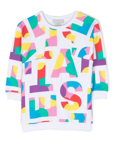 Stella McCartney Kids logo-print jumper dress