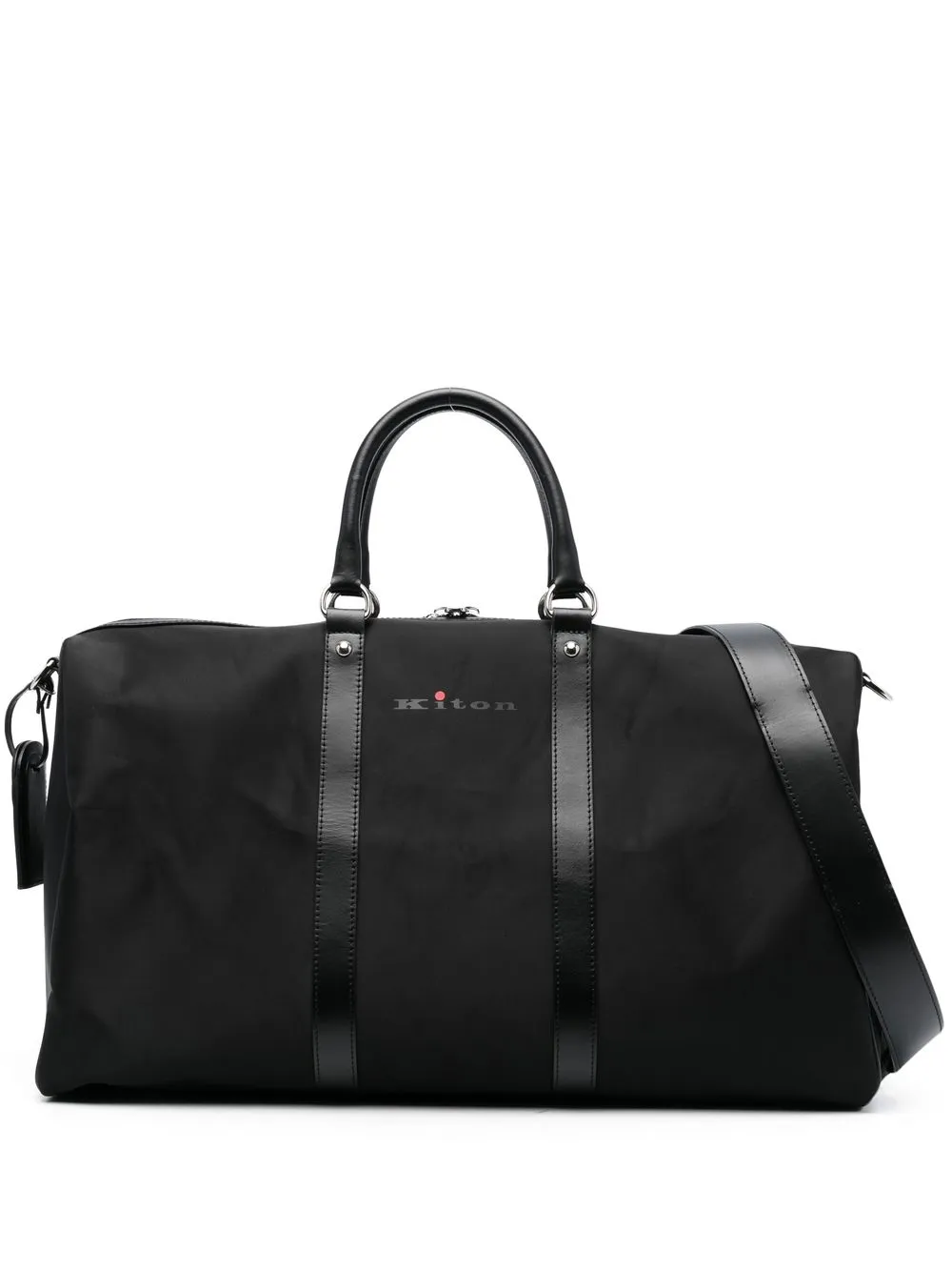 

Kiton logo-print travel bag - Black