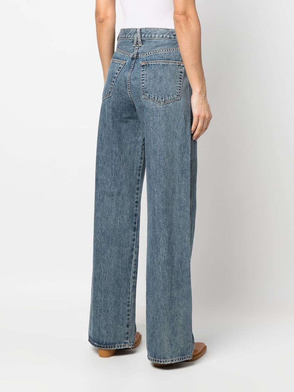 SLVRLAKE Eva twisted-seam Wide Jeans - Farfetch