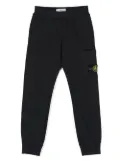 Stone Island Junior logo-patch track pants - Blue