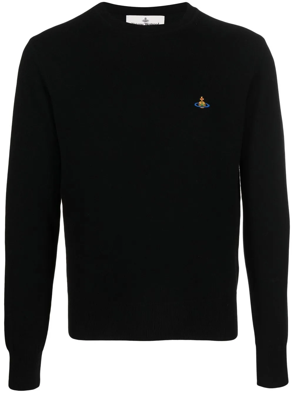 

Vivienne Westwood Orb-embroidered wool-cashmere jumper - Black