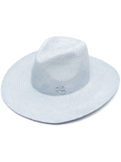 Ruslan Baginskiy woven-wicker logo sun hat