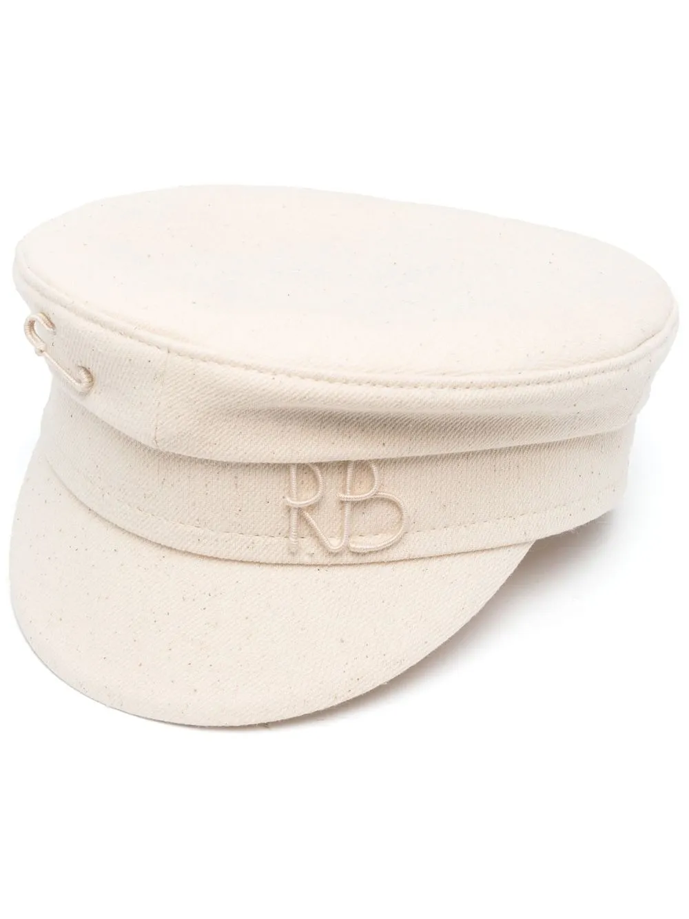 

Ruslan Baginskiy embroidered baker boy hat - Neutrals