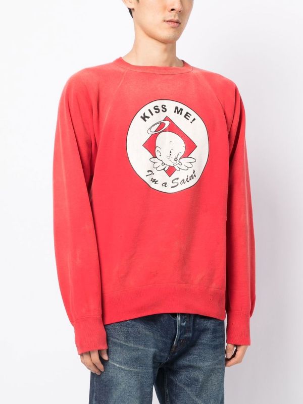 SAINT MXXXXXX Graphic Print Crew Neck Sweatshirt - Farfetch