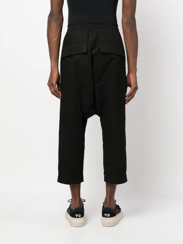 Rick Owens Cropped drop-crotch Trousers - Farfetch