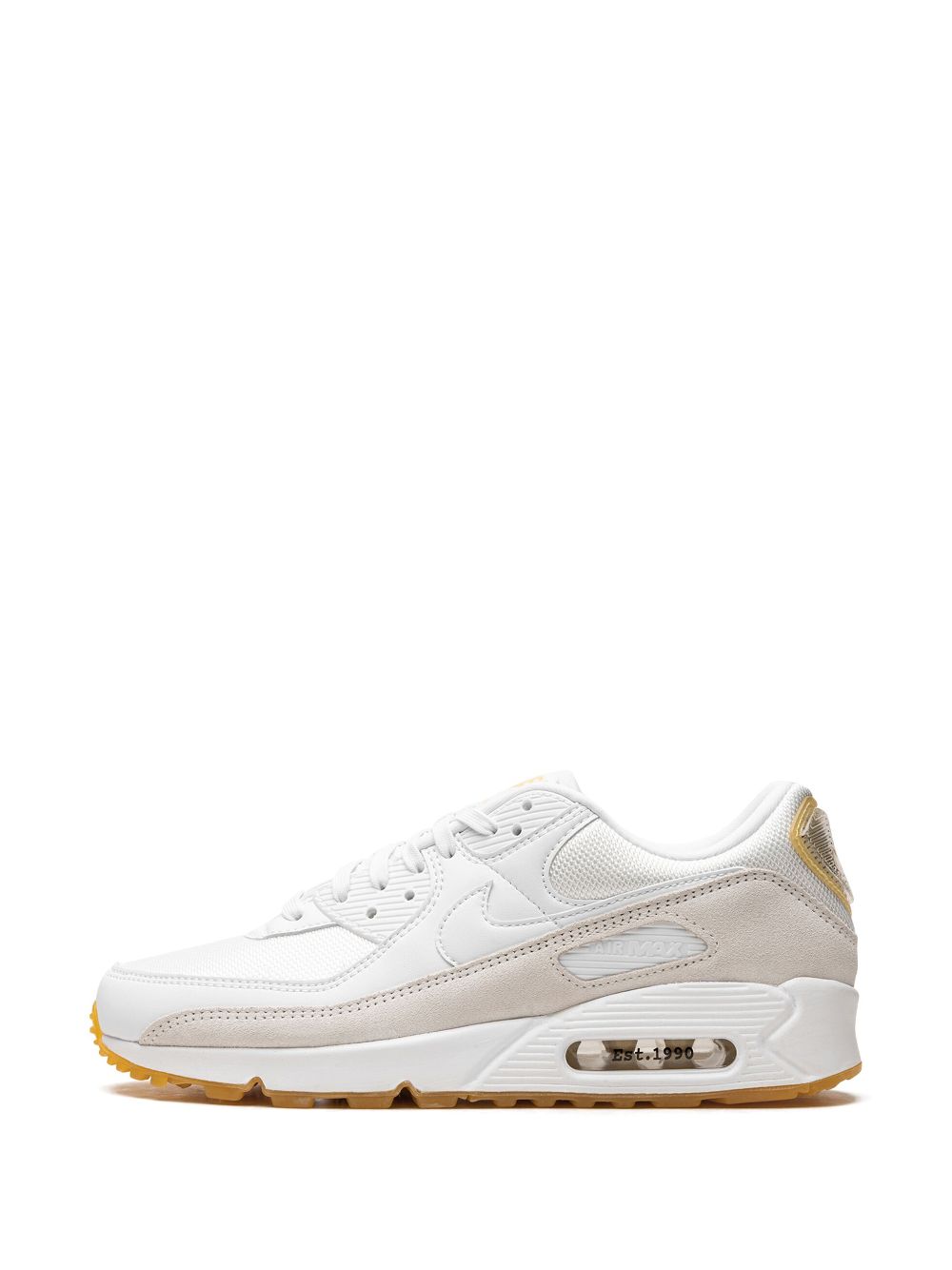 Air max 90 white and gold online