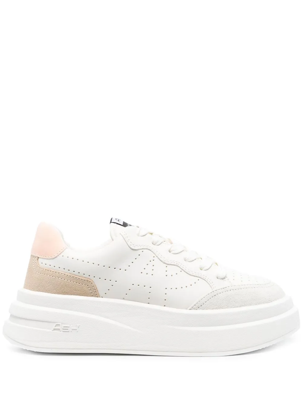 

Ash panelled lace-up sneakers - White