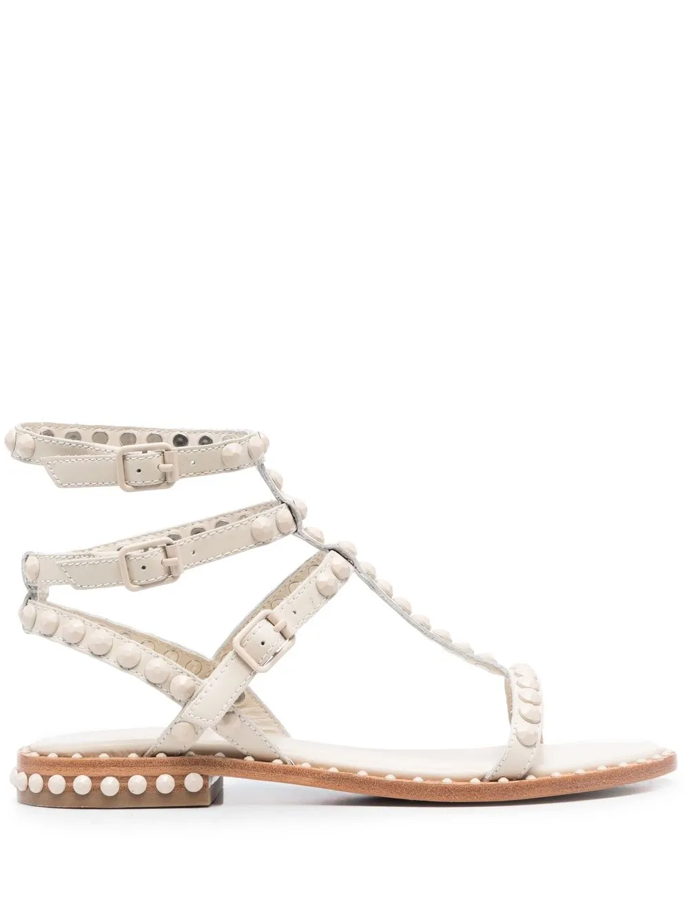 

Ash 20mm studded open-toe sandals - Neutrals