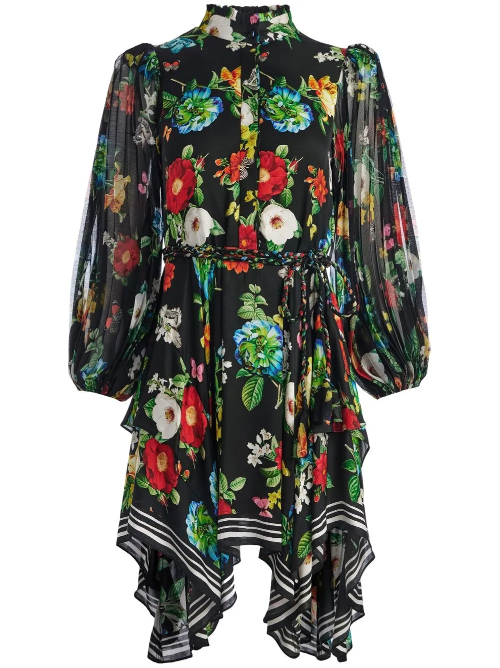 alice + olivia mini Milda front button dress - Black