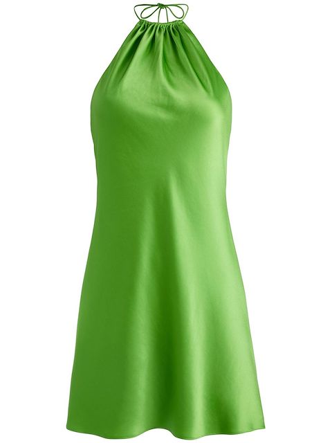 alice + olivia Zumi halterneck minidress