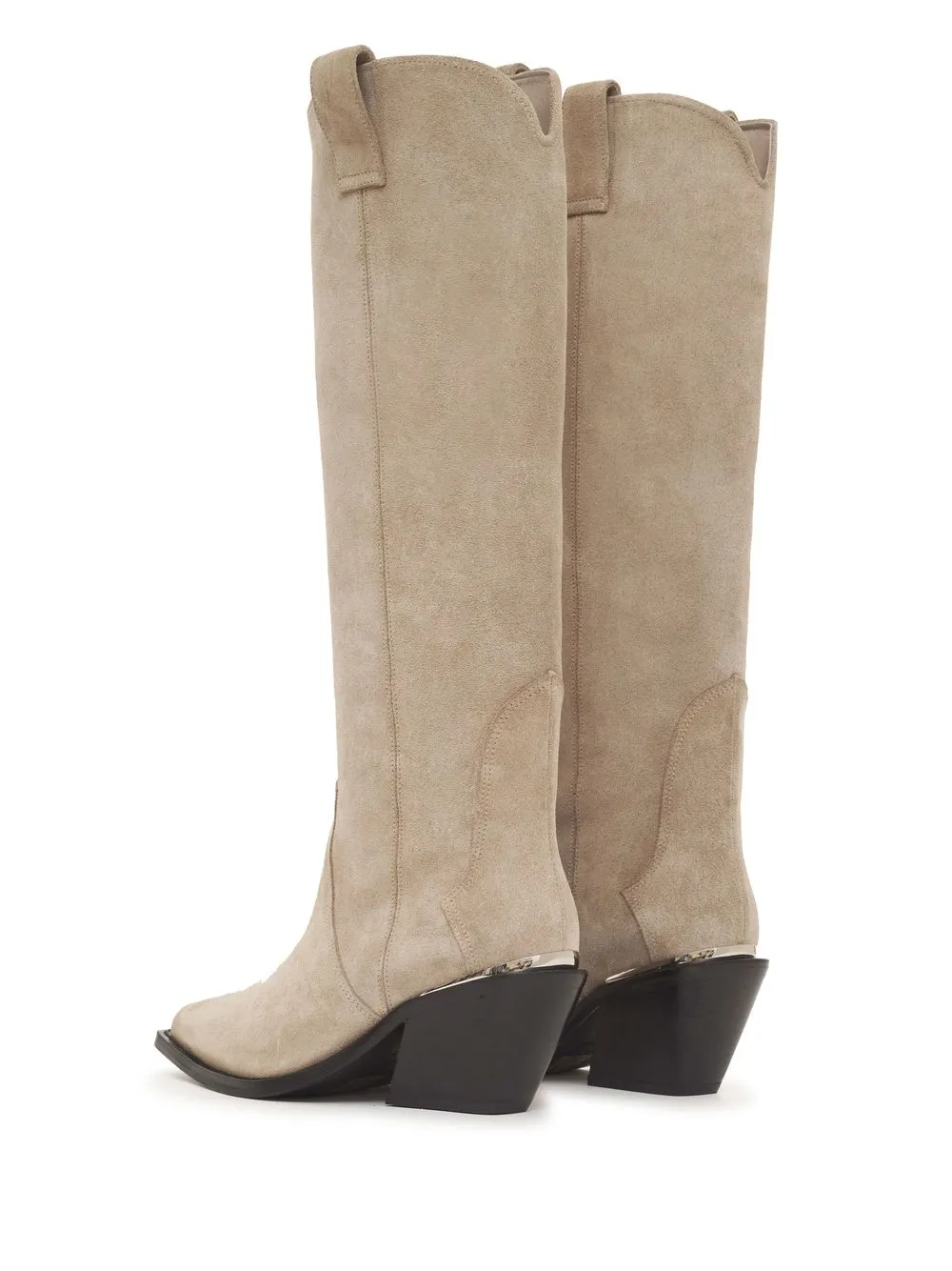  Anine Bing Tania Knee-high Suede Boots - Neutrals 