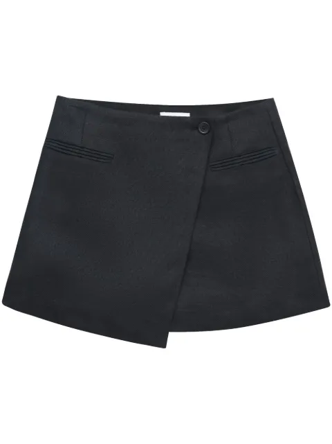 ANINE BING wrap effect mini skirt