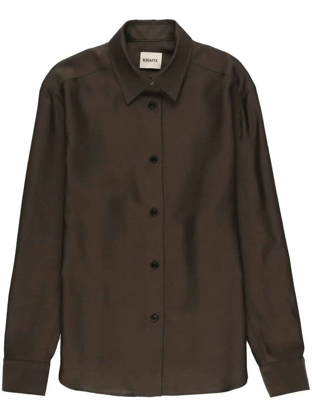 

KHAITE Argo button-down shirt - Brown