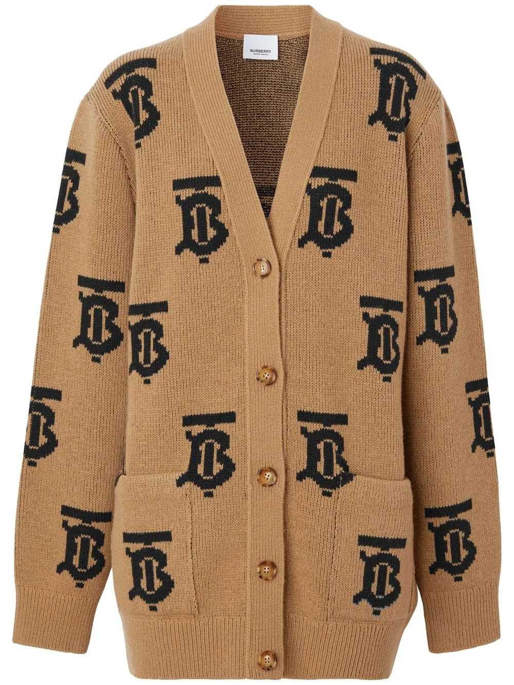 Burberry Monogram intarsia-knit Cardigan - Farfetch