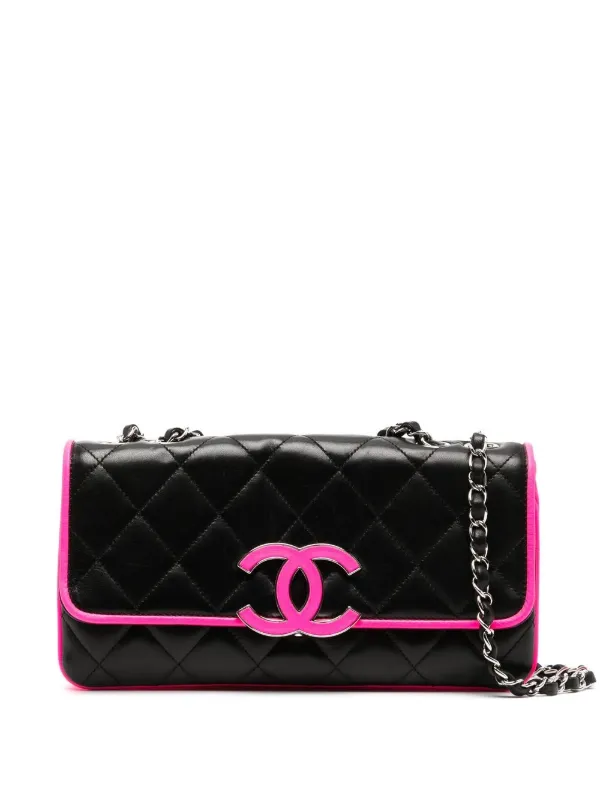CHANEL 19 Black Lamb Vintage Gold Tone Large Shoulder 30
