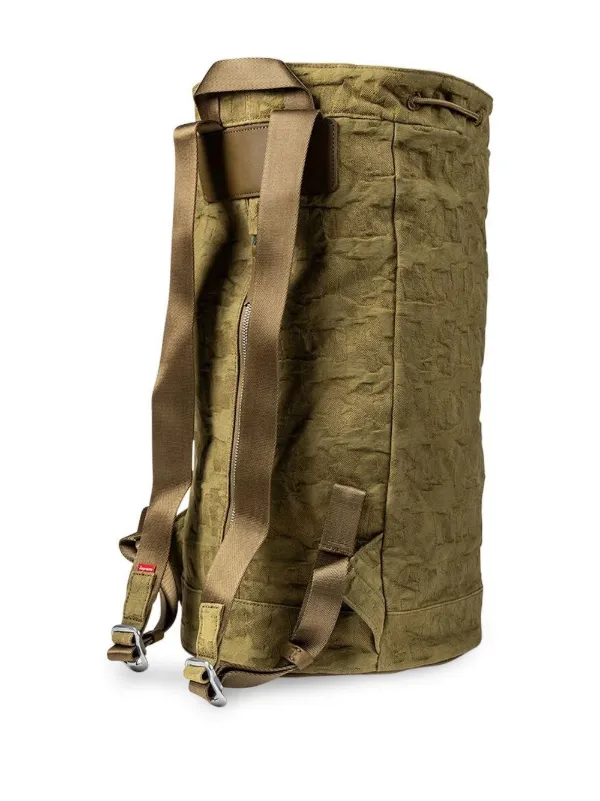 Supreme Fat Tip Jacquard Denim Sling Bag - Khaki Tan - Jawns on Fire