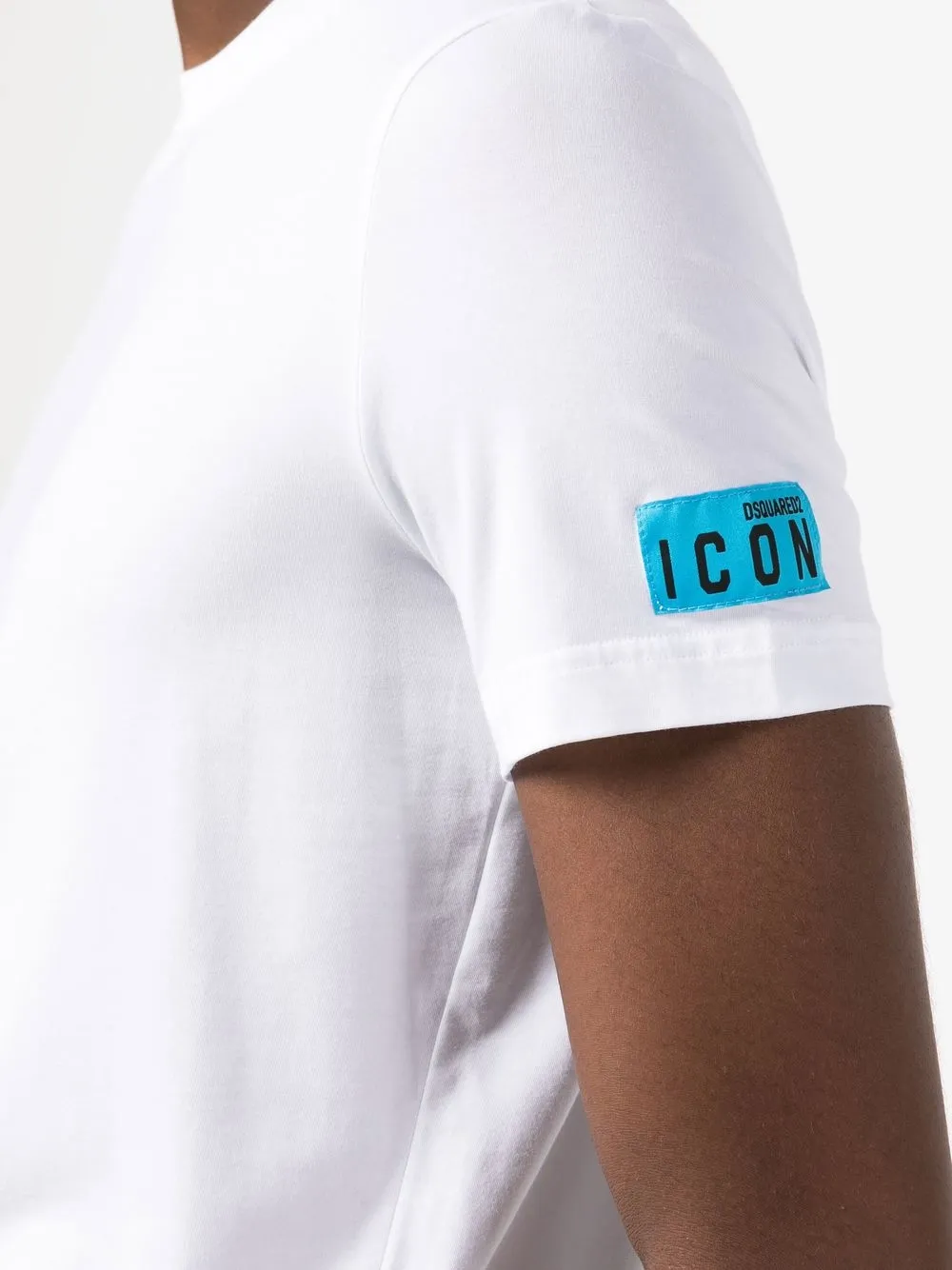 Dsquared2 Logo-patch Detail T-shirt In White