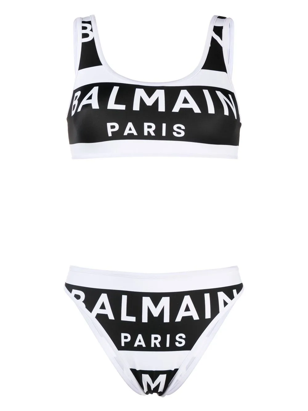 

Balmain logo-print bikini set - Black