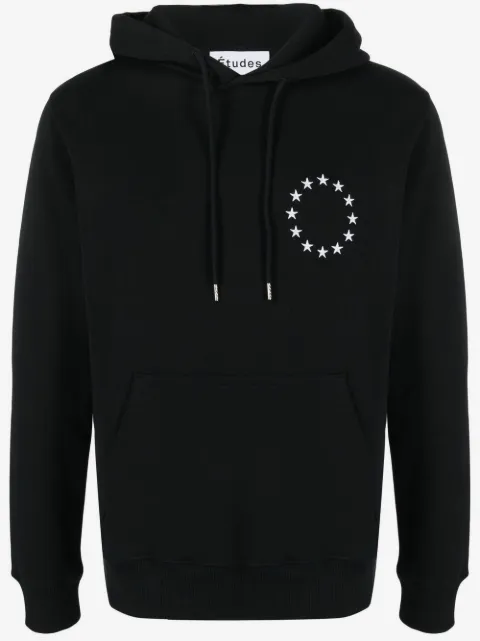 Études Studio logo-print long-sleeve hoodie