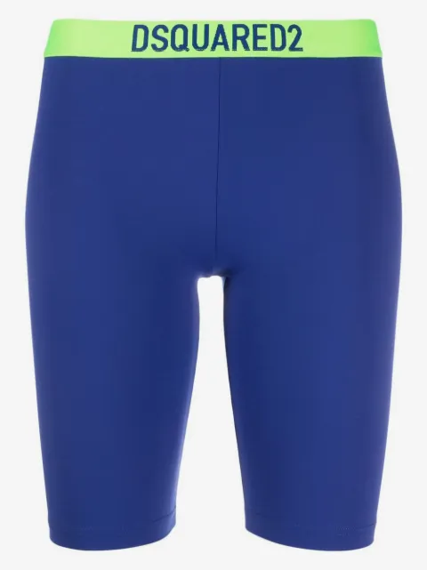DSQUARED2 logo-waistband cycling shorts