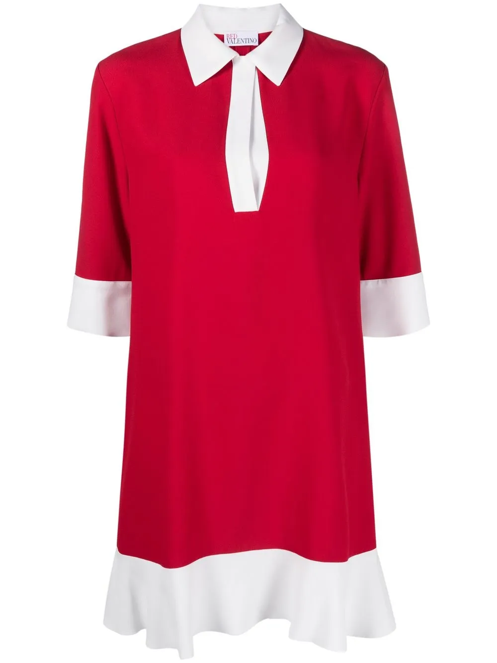 

RED Valentino half-sleeve colourblock mini dress