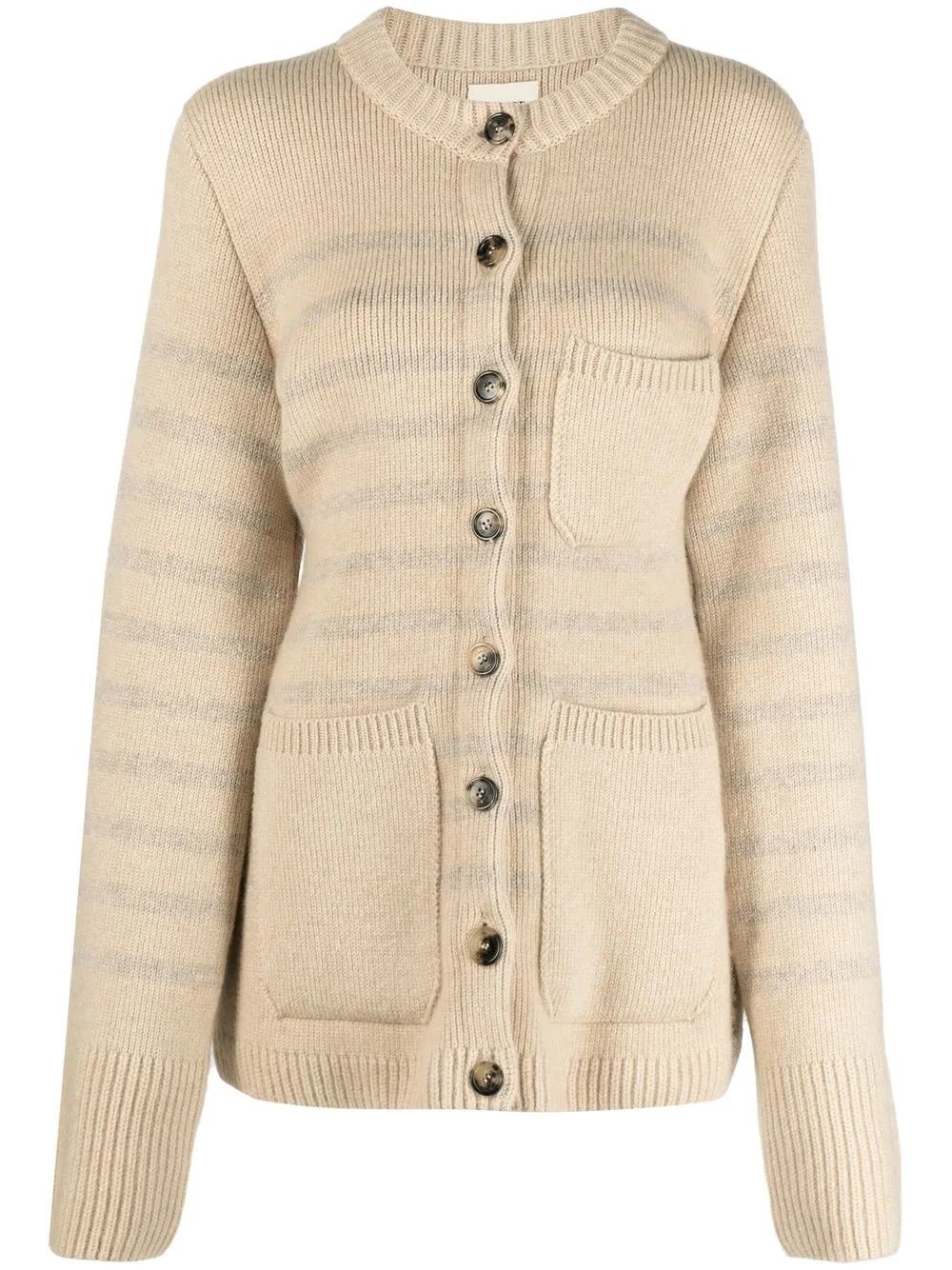 KHAITE The Suzette striped cardigan | Smart Closet