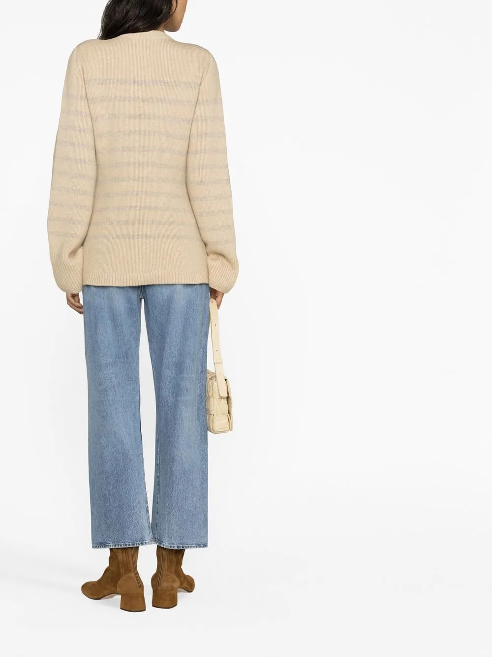 KHAITE The Suzette striped cardigan | Smart Closet