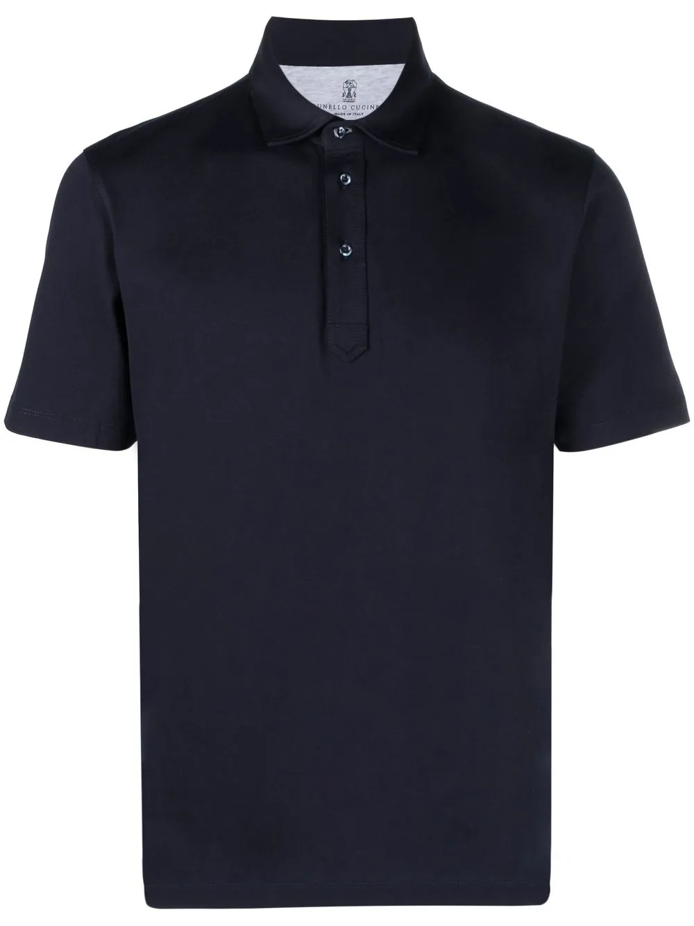 

Brunello Cucinelli short-sleeve cotton polo shirt - Blue