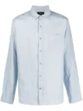 Vince long-sleeve linen shirt - Blue