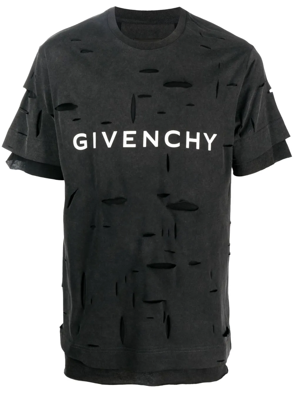 Image 1 of Givenchy logo-print short-sleeve T-shirt